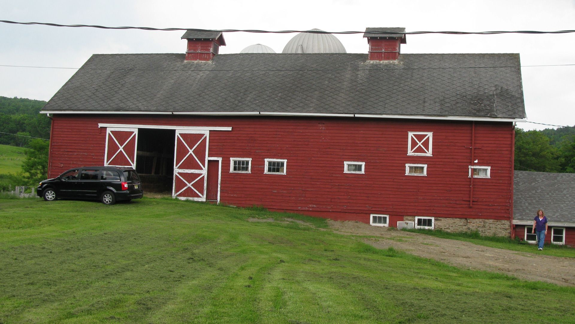 A large barn where a colony of feral cats was relocated.